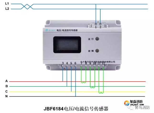 青鸟半岛(中国)电压电流信号传感器JBF6184接线图